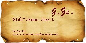 Glückman Zsolt névjegykártya